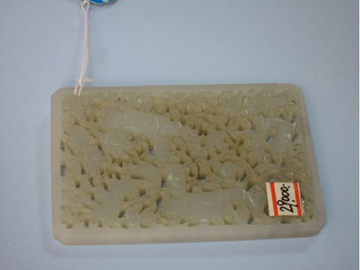 白玉雕刻牌（盒）