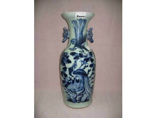 300件青花花鸟花瓶