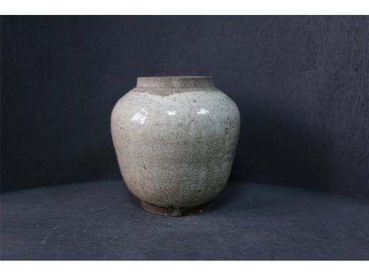开片青釉罐