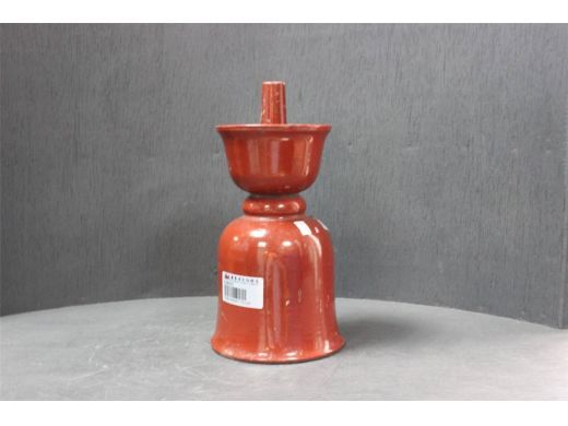 红釉油灯