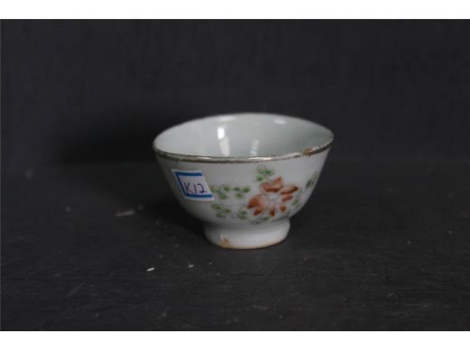 彩花卉小杯