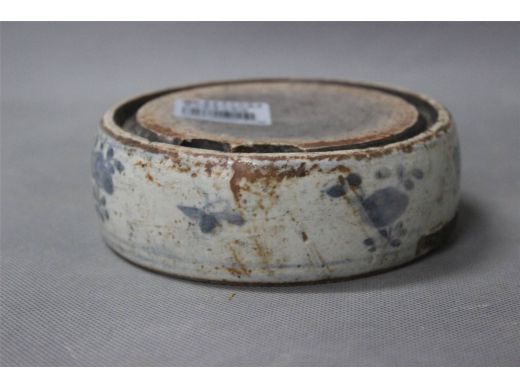 贵字款青花瓷砚