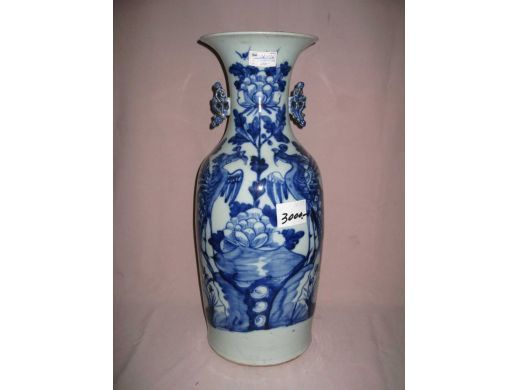 300件青花花鸟花瓶