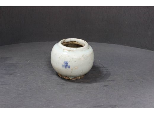 青花小水钵