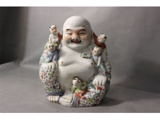 “朱义永造”彩五子佛