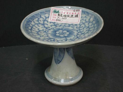 青花缠枝莲碟