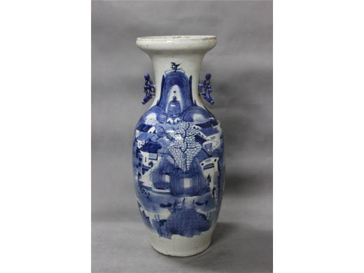 300件青花山水瓶