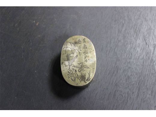铜花鸟墨盒