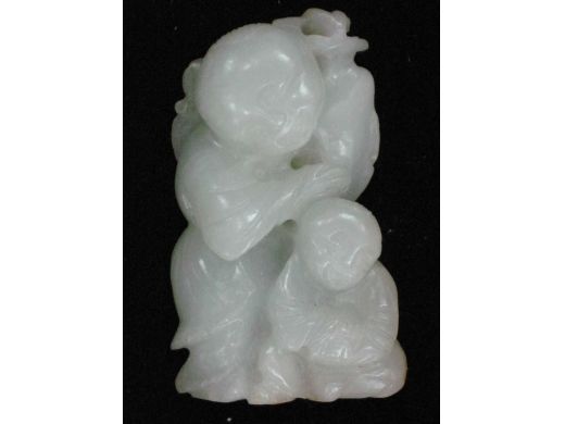 白玉双童