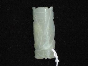 白玉人物件