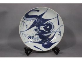 青花龙纹碟
