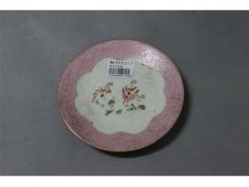彩花卉纹碟
