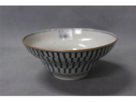 青花寿字斋碗