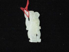 白玉人物件