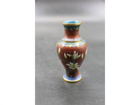 景泰蓝花卉小瓶（连座）