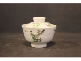 彩四季花盖杯