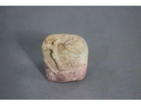 寿山松鹤纹随形章