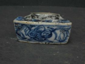 青花笔插