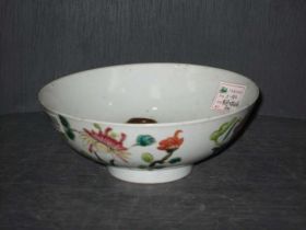 粉彩四季花碗