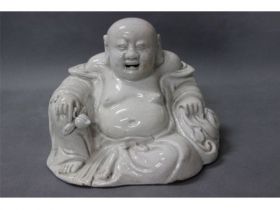 白釉弥勒佛