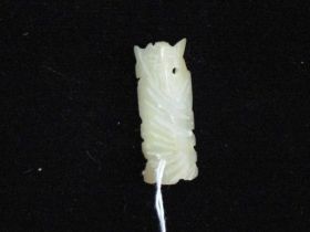 白玉人物件
