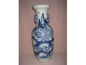 300件青花山水花瓶