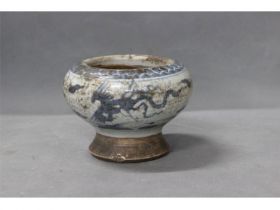 青花药砵