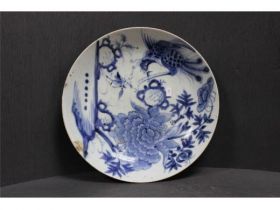 青花一品富贵纹碟