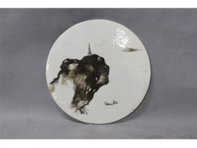 墨彩山水瓷板