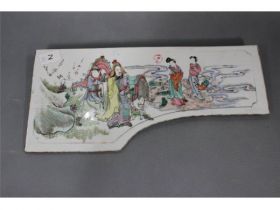 彩人物瓷板