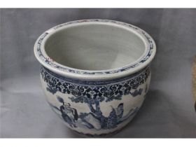 青花八仙人物缸