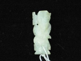 白玉人物件