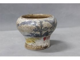 青花药砵