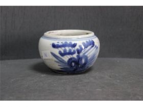 青花花卉水洗