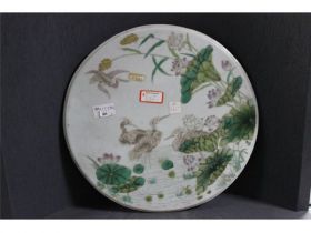 彩花鸟瓷板