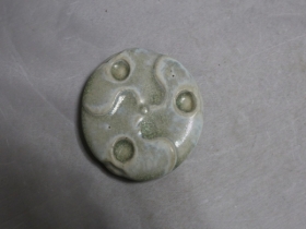 葱白釉香炉座