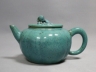 宜钧釉瓜楞茶壶