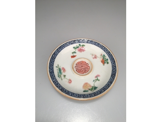 各锦茶托（一对）