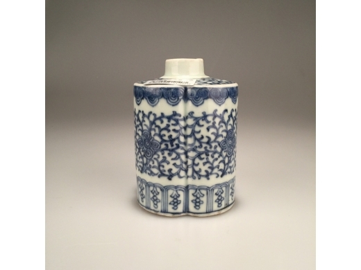 青花茶筒