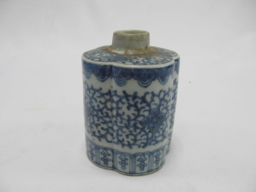 青花茶筒