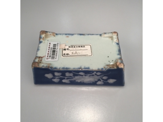 兰釉白花水仙盆