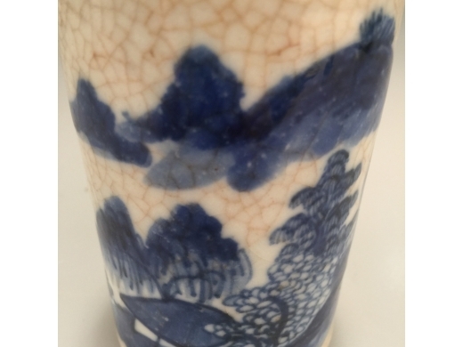 青花笔筒