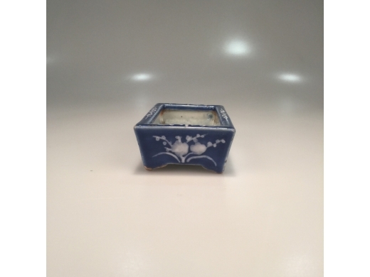 兰釉白花水仙盆