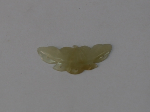 白玉小花件