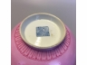 胭脂红花卉碗