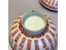 矾红寿字纹大碗一对