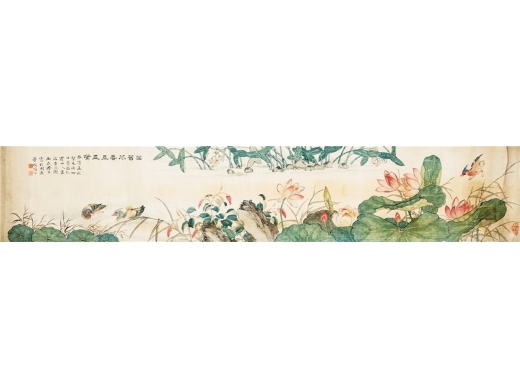 李荷生 花卉镜心