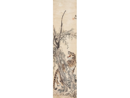 胡郯卿 虎轴