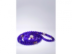 紫水晶珠链108粒