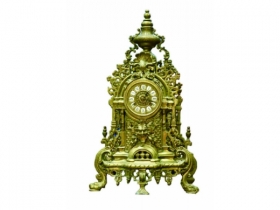 德国铜雕花座钟